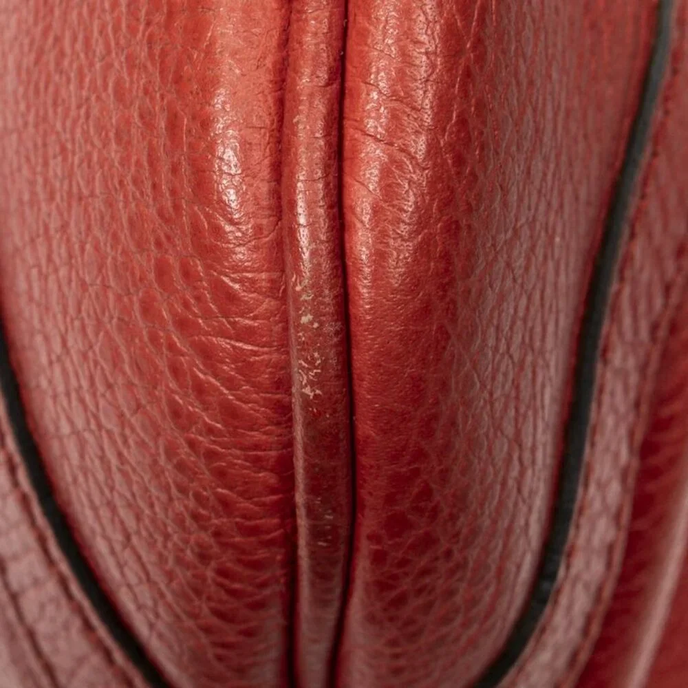 Gucci Small Dring Messenger Red Grain Calfskin Leather - Picture 7 of 10